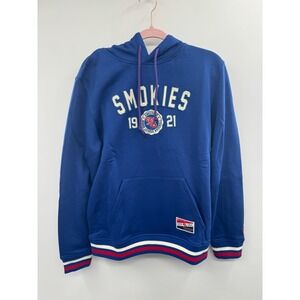 NWT New Era Knoxville Smokies Hoodie Mens M Blue Fleece Long Sleeve MLB Baseball